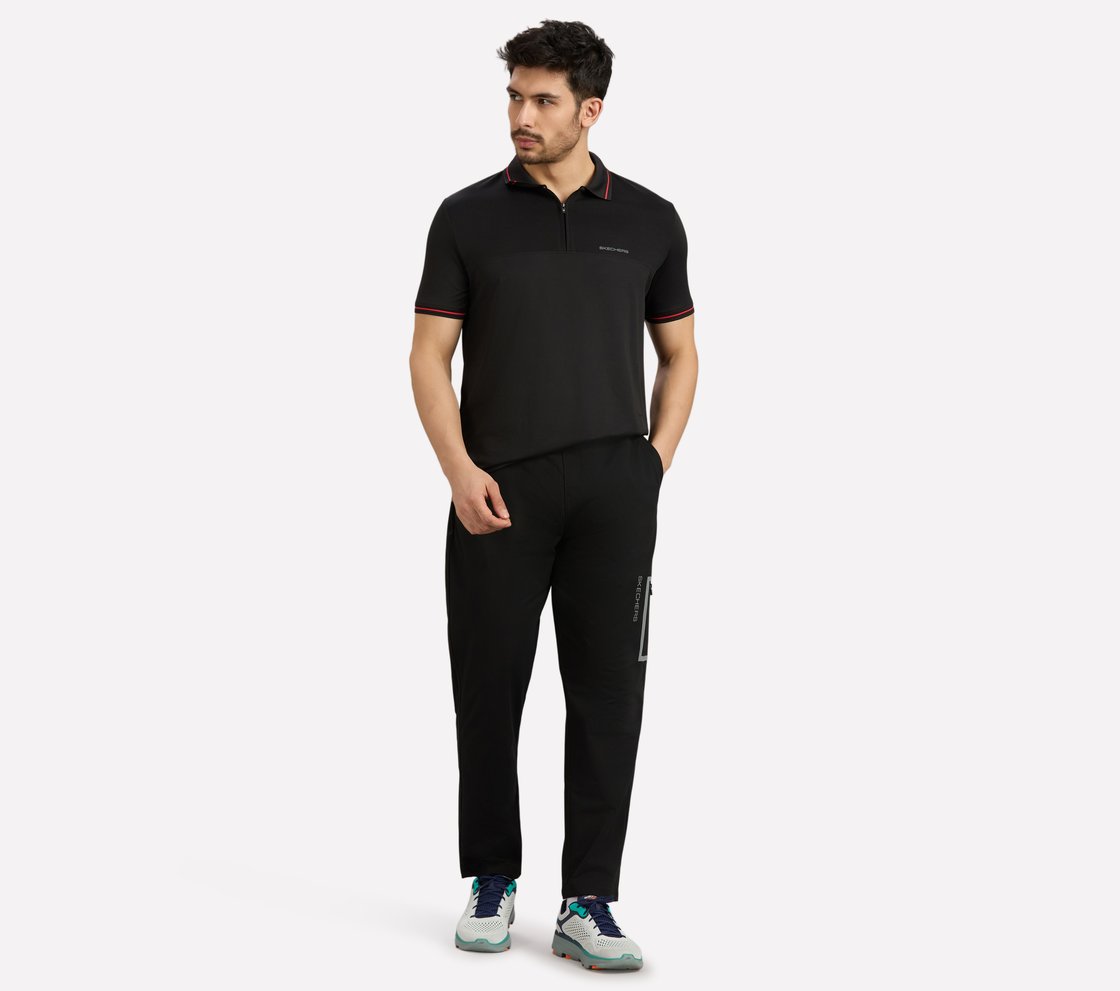 BONDED SIDE POCKET PANTS, BLACK