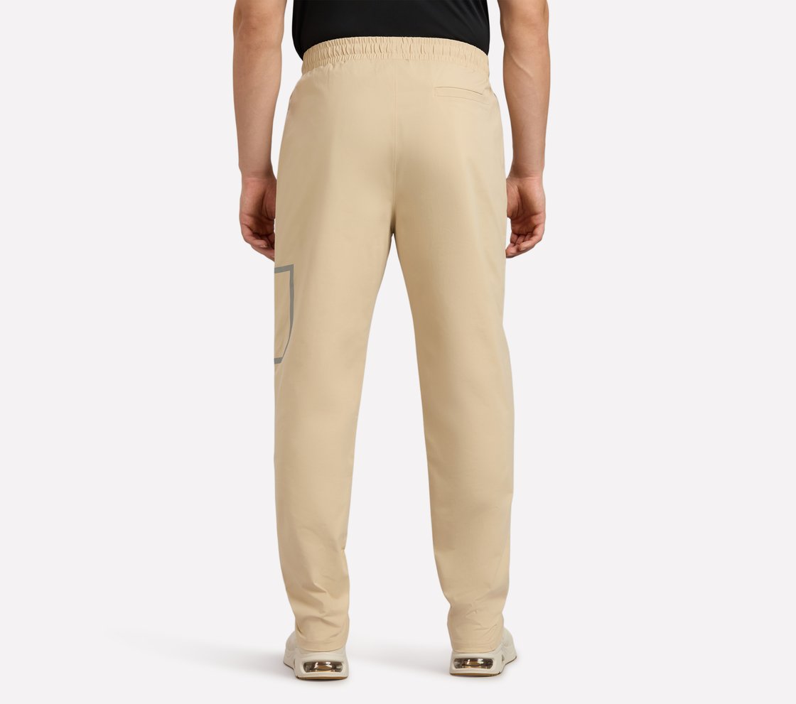 BONDED SIDE POCKET PANTS, NATURAL/BLUE Apparel Left View