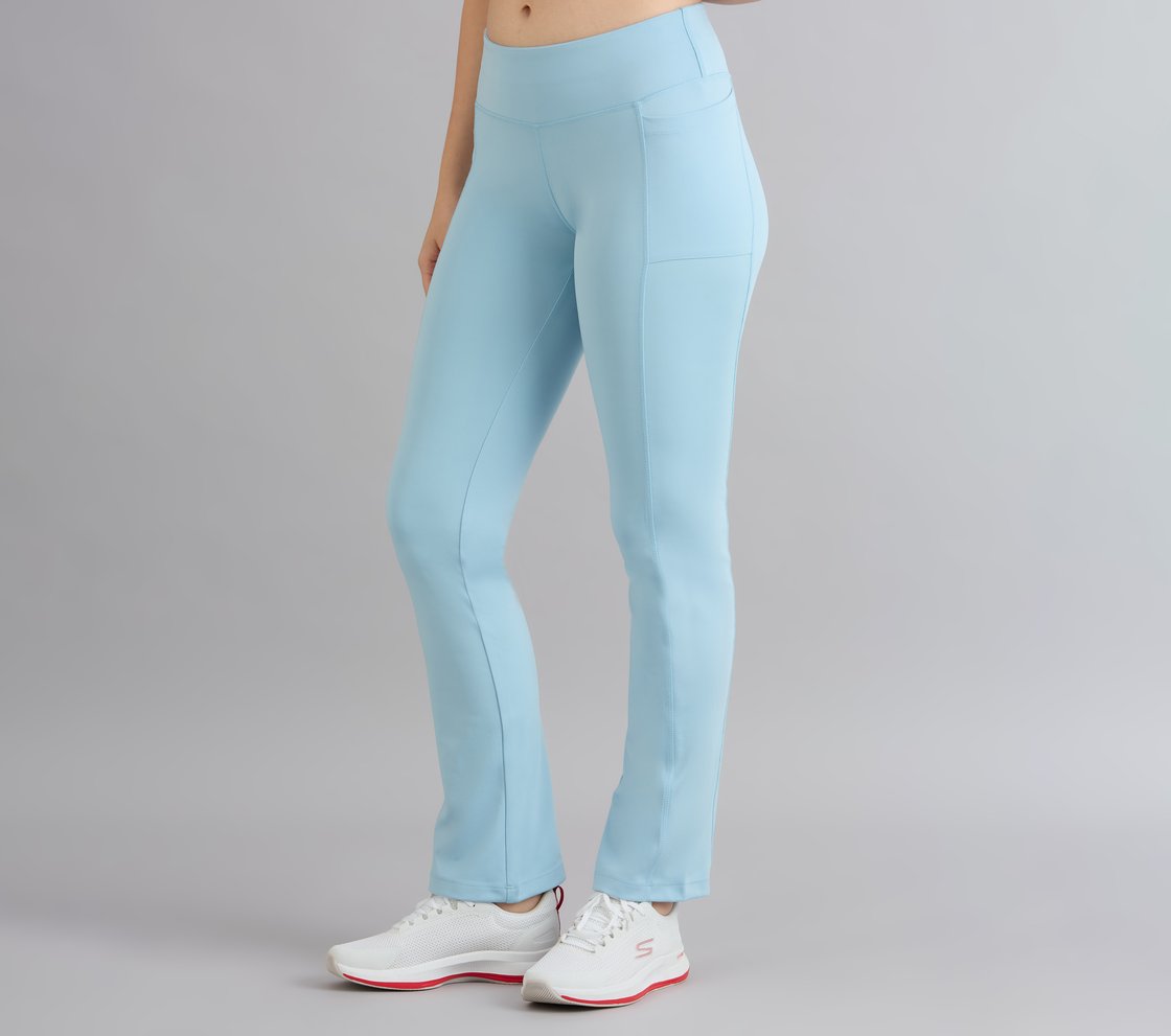 FLARED PANT WITH POCKETS, BLUE/GRAY Apparel Top View