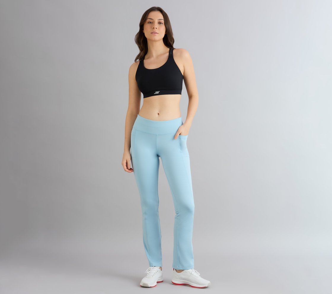 FLARED PANT WITH POCKETS, BLUE/GRAY Apparel Right View
