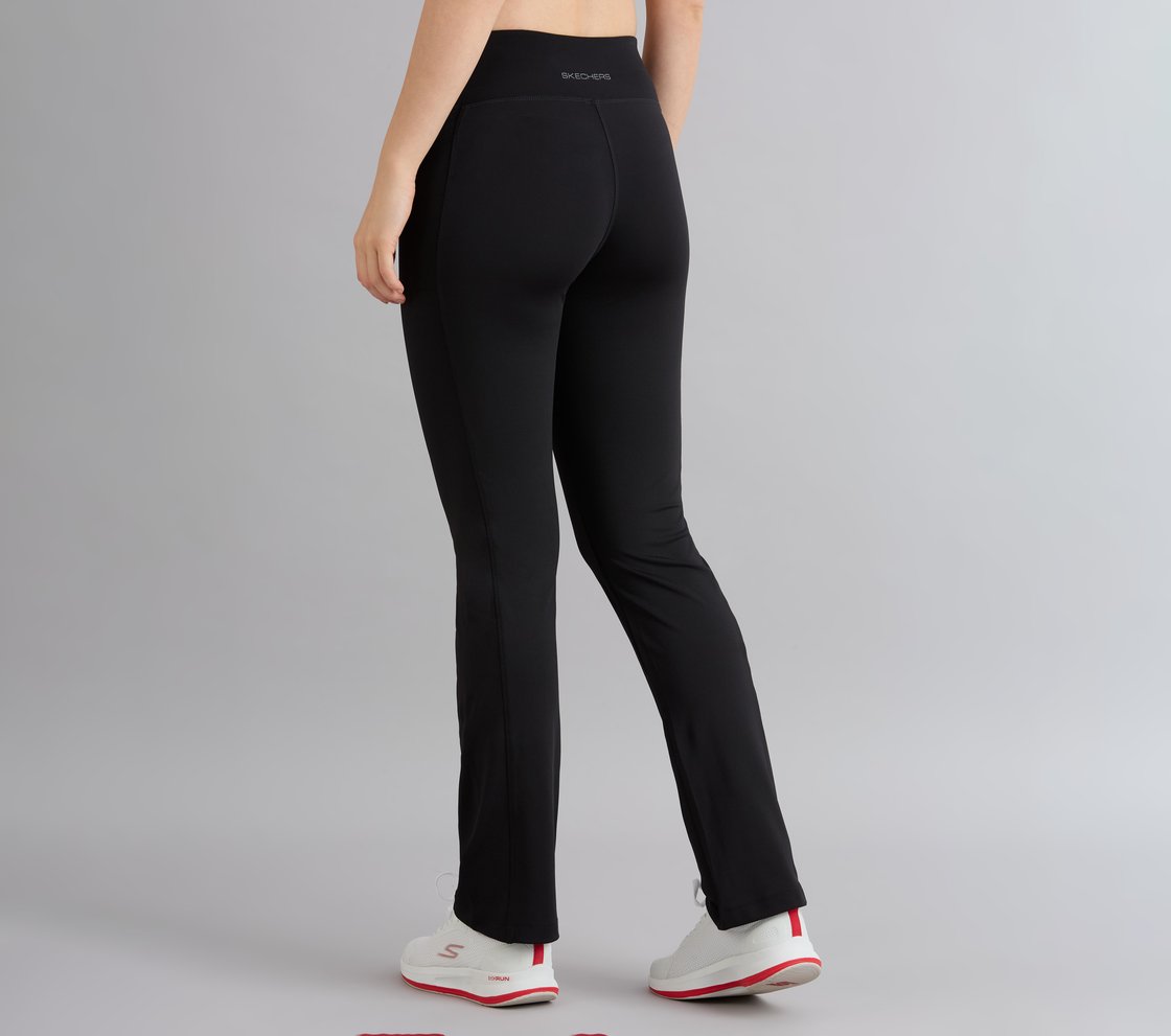 FLARED PANT WITH POCKETS, BLACK Apparel Bottom View