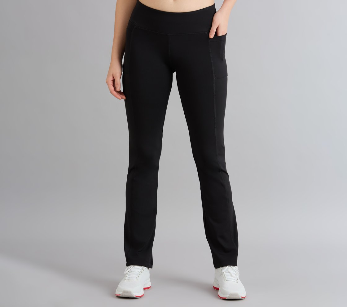 FLARED PANT WITH POCKETS, BLACK