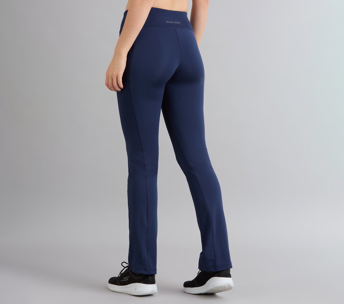 FLARED PANT WITH POCKETS, NAVY Apparel Bottom View
