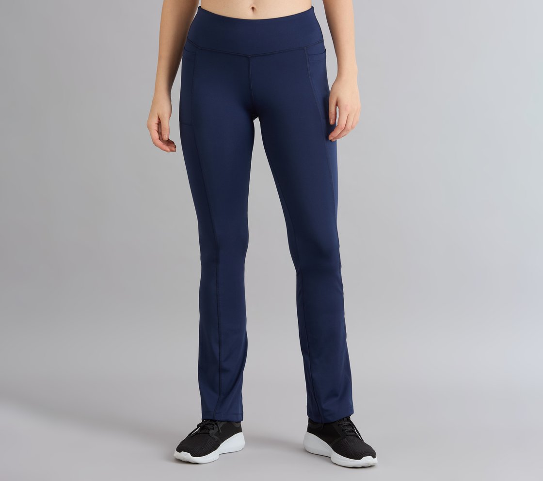 FLARED PANT WITH POCKETS, NAVY Apparel Left View