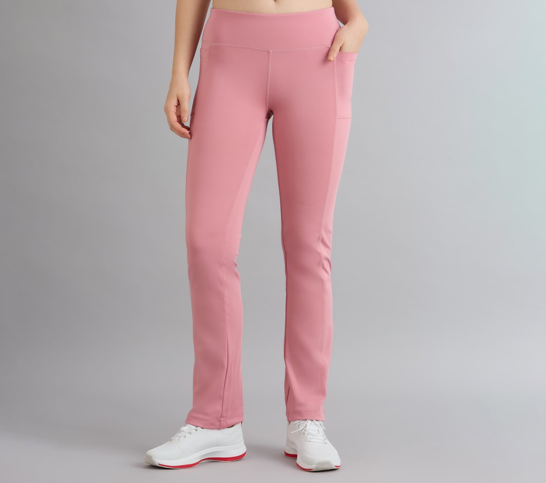 FLARED PANT WITH POCKETS, PURPLE/YELL