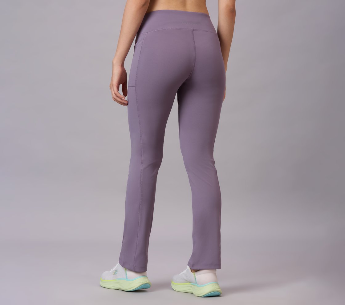 FLARED PANT WITH POCKETS, WHT/BLACK/PURPLE