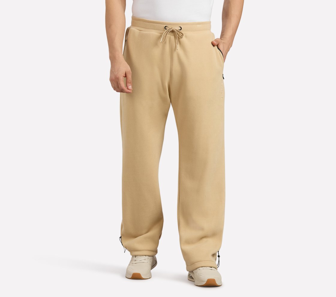 AIRY TRAVELLER FLEECE PANT, NATURAL/BLUE Apparel Lateral View