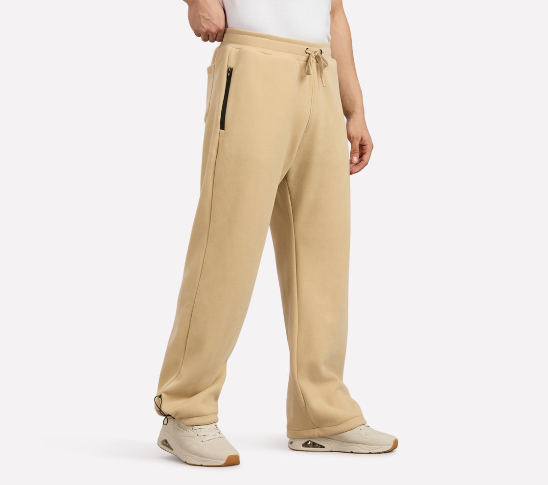 AIRY TRAVELLER FLEECE PANT, NATURAL/BLUE Apparel Bottom View