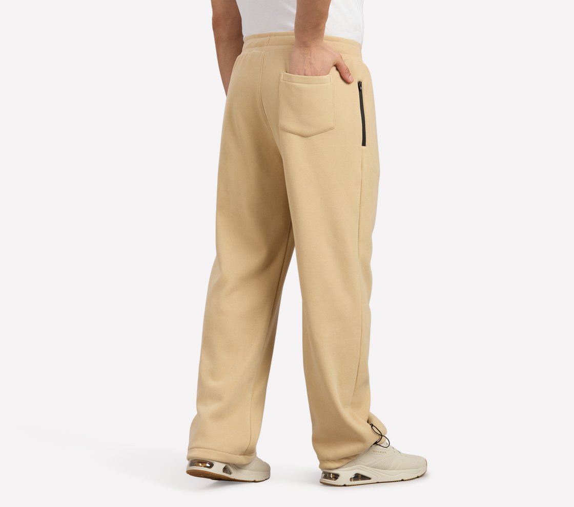AIRY TRAVELLER FLEECE PANT, NATURAL/BLUE Apparel Left View