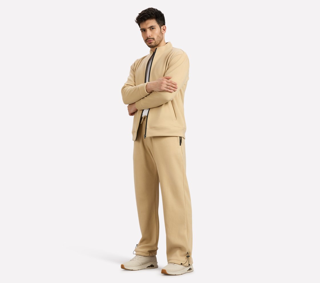 AIRY TRAVELLER FLEECE PANT, NATURAL/BLUE