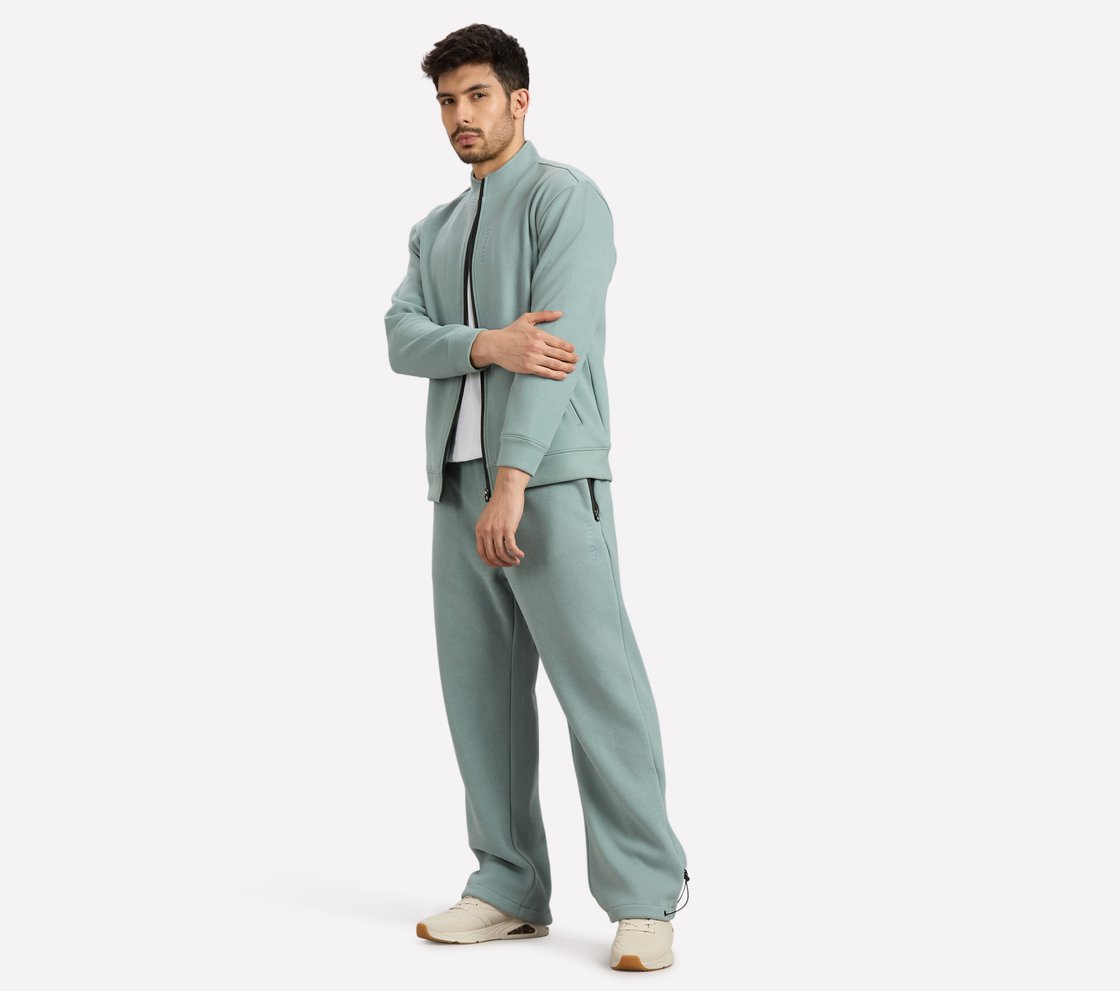 AIRY TRAVELLER FLEECE PANT, OFF WHITE/NAVY Apparel Right View