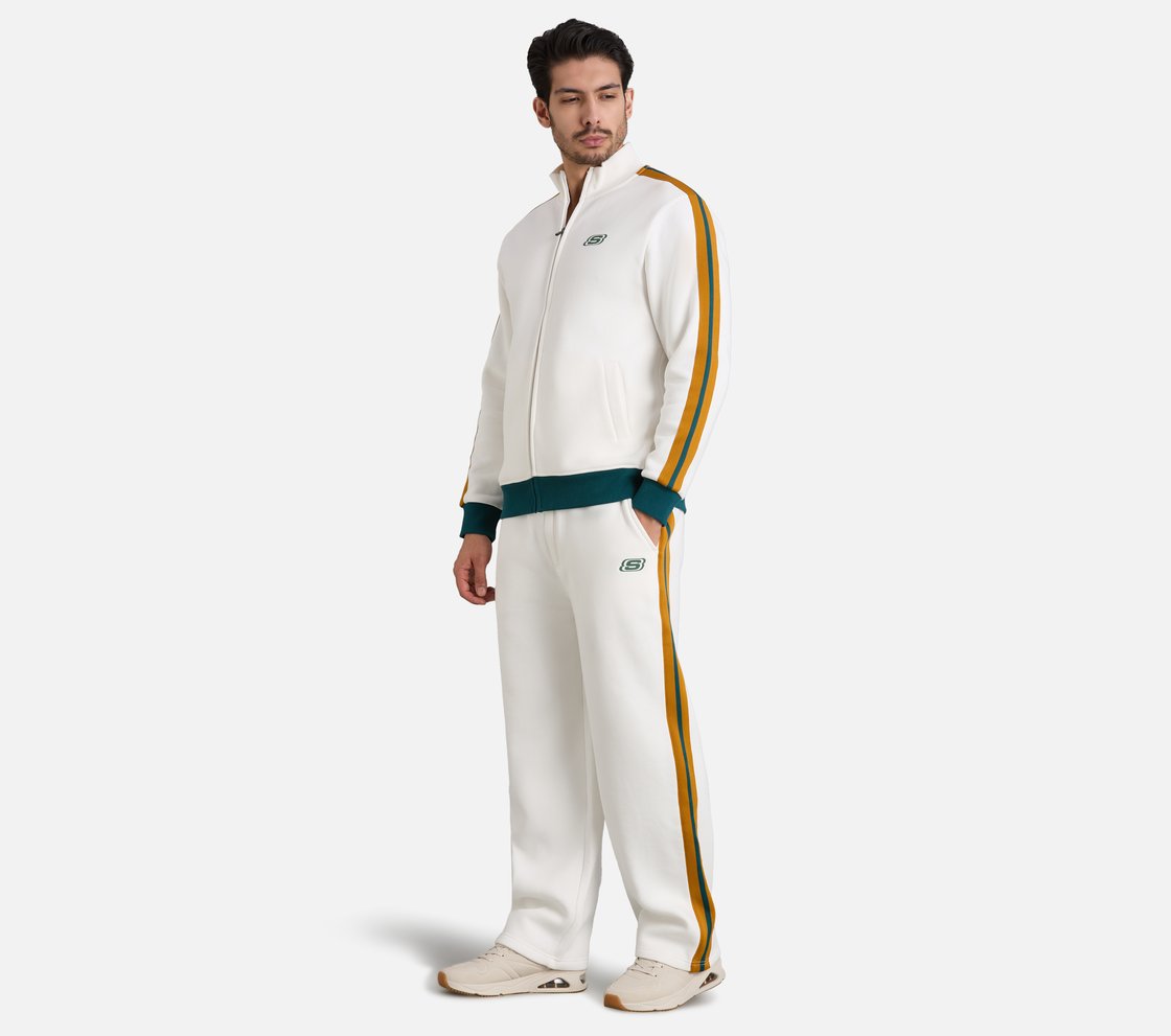 CONTRAST SIDE TAPE PANTS, WHITE Apparel Right View