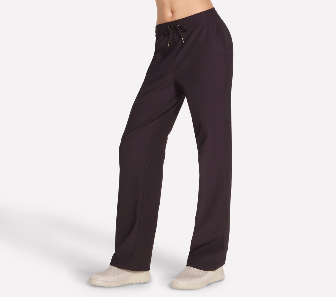 GOLUXE RIB PANT, BROWN/CHESTNUT Apparel Bottom View