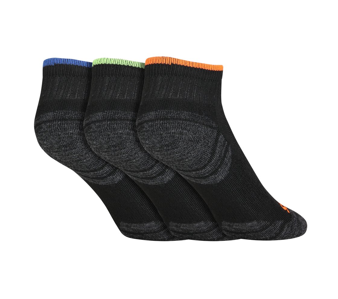 3 Pack of BOYS 1/2 TERRY QTR CREW, BBBBLACK Accessories Top View