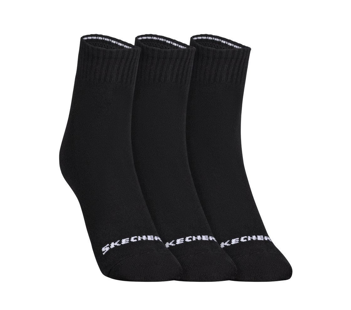3 Pack of MENS 1/2 TERRY ANKLE, BBBBLACK