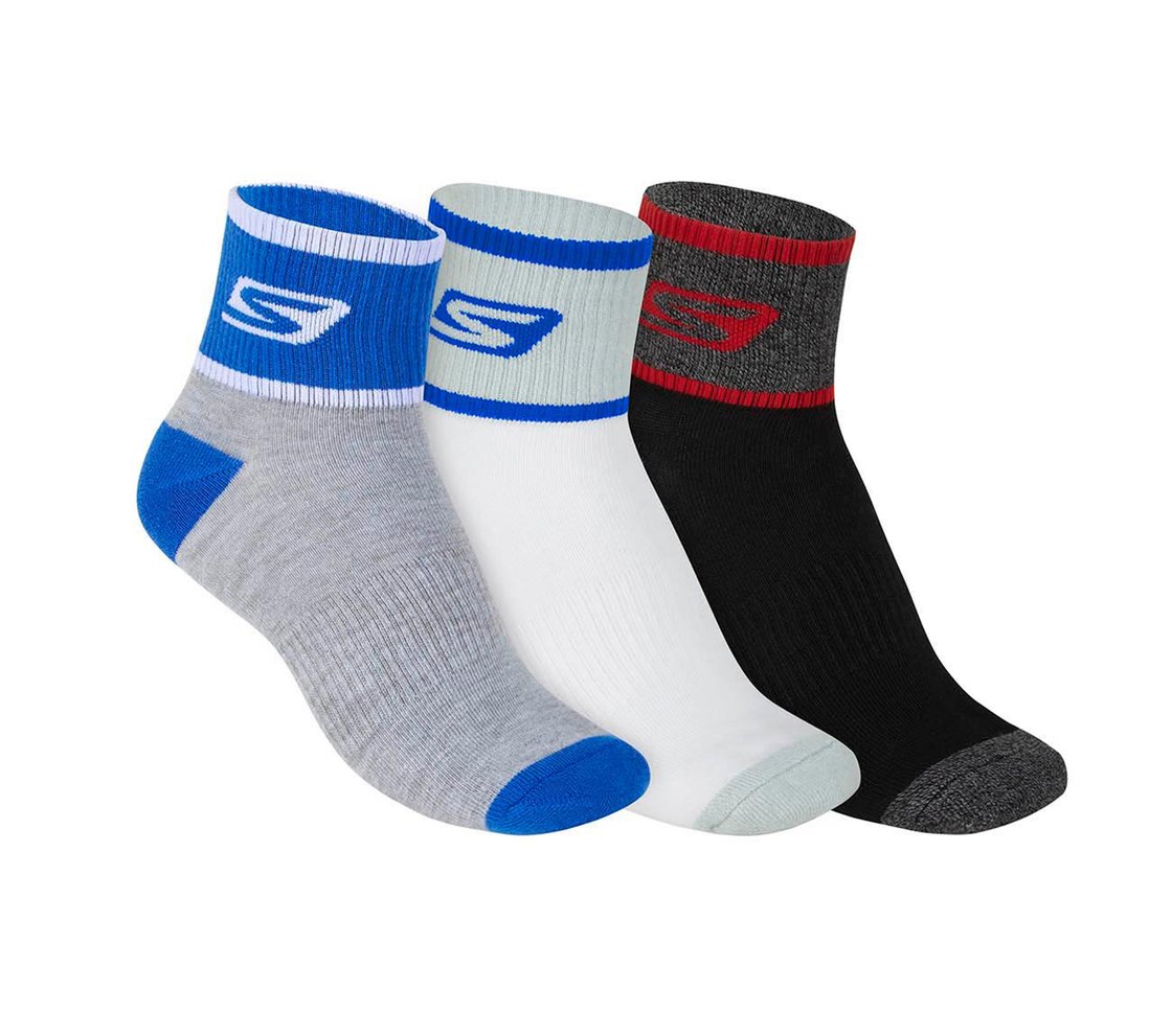 3PK MENS HALF TERRY ANKLE, MULTI