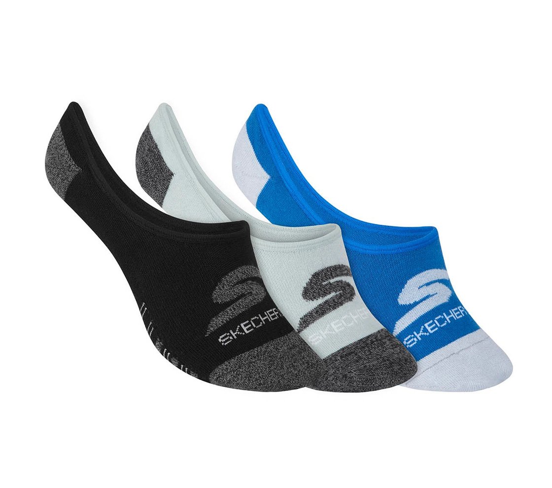 3PK MENS NON TERRY NO SHOW, MULTI Accessories Lateral View