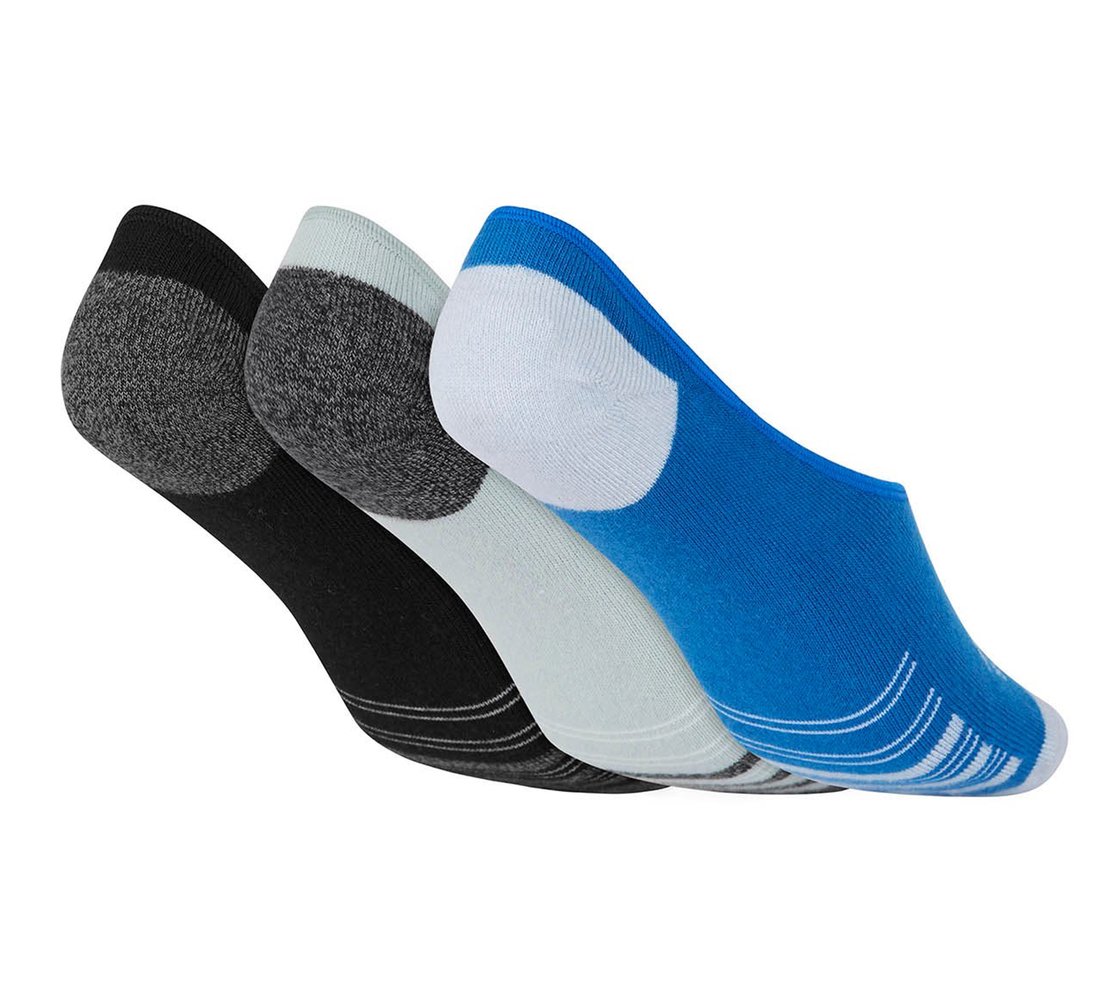 3PK MENS NON TERRY NO SHOW, MULTI Accessories Top View