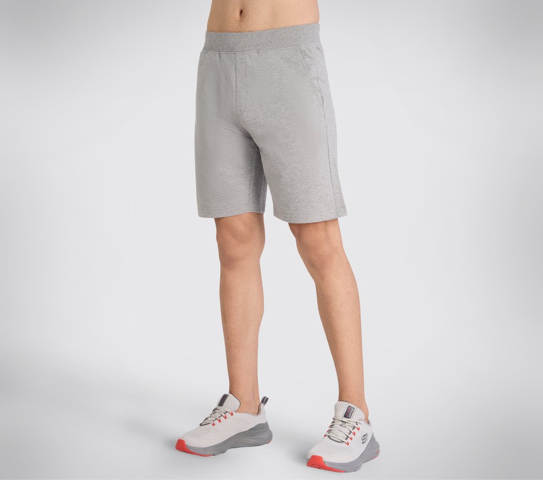 SKECHERS BASIC SHORTS, BLACK Apparel Top View