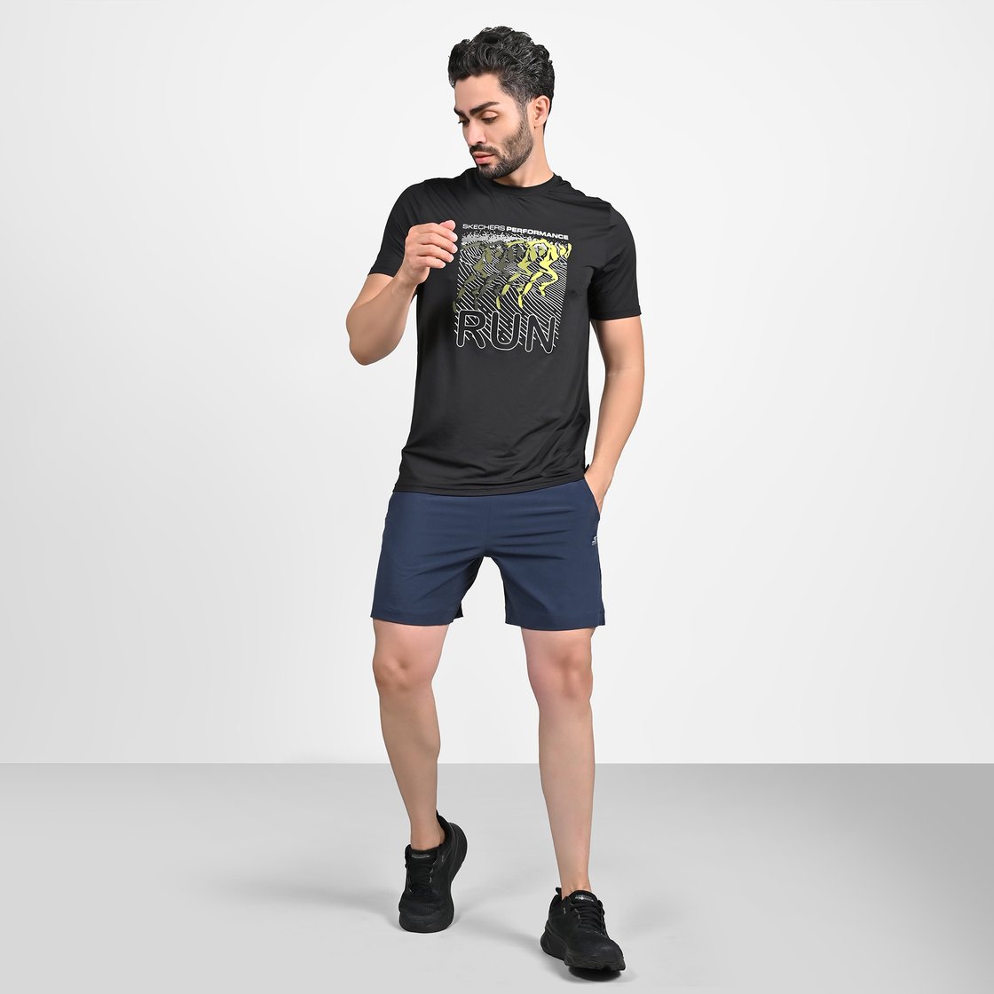 SKECHERS PERFORMANCE SHORTS, NNNAVY Apparel Right View
