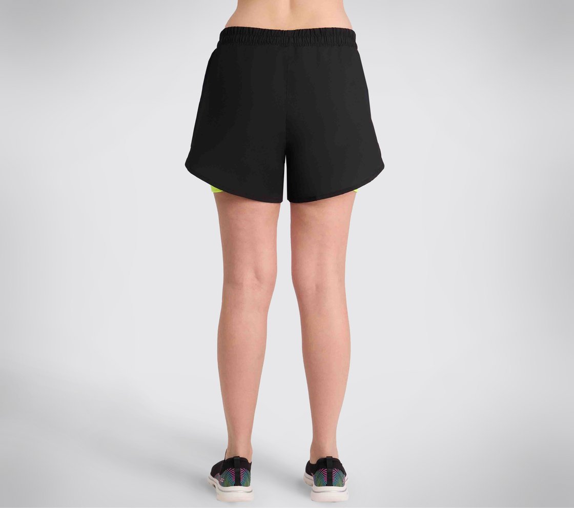 PERFORATED SHORTS, BLACK