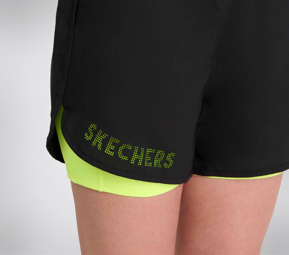 PERFORATED SHORTS, BLACK Apparel Right View