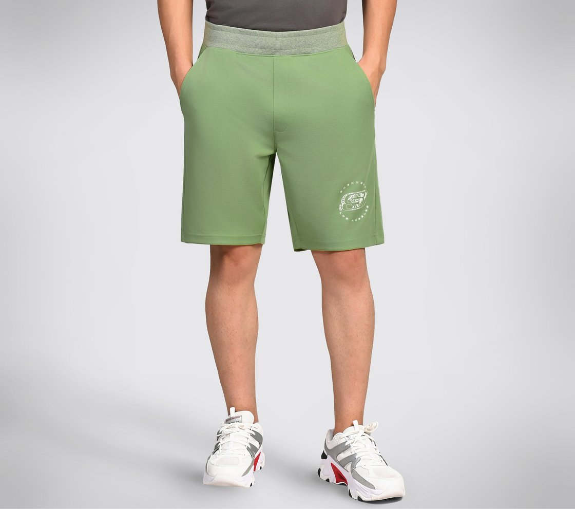 AD SPRINT SHORTS, BROWN/GREEN Apparel Lateral View