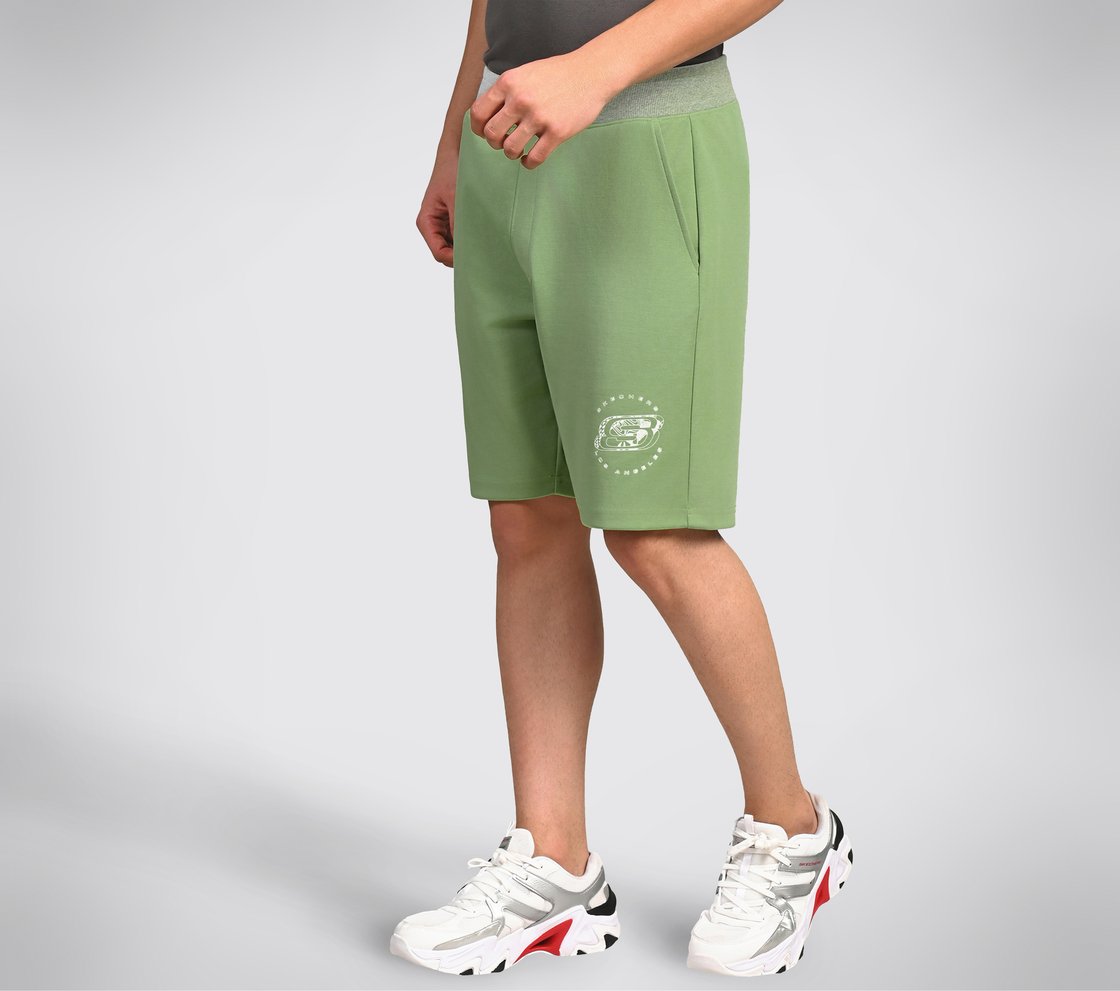 AD SPRINT SHORTS, BROWN/GREEN Apparel Top View