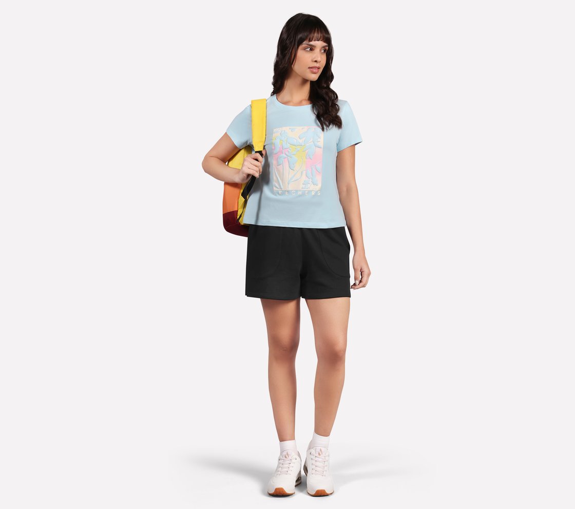 3D PATCH POCKET SHORTS, BLACK