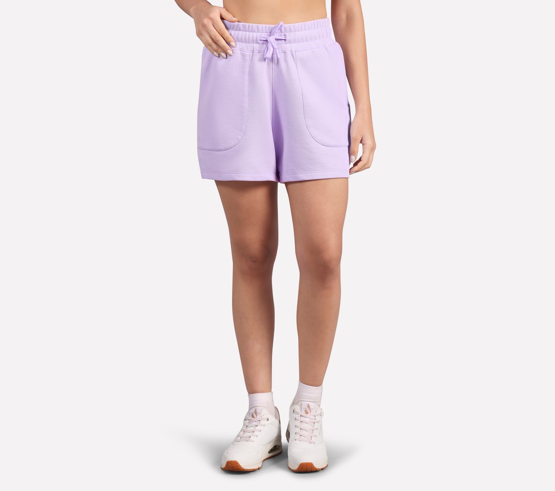 3D PATCH POCKET SHORTS, PURPLE/PERIWINKLE Apparel Lateral View