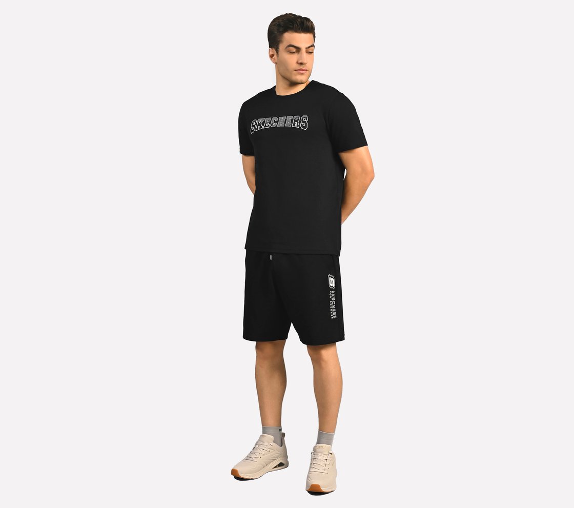 SKECHERS BASIC SHORTS, BLACK Apparel Right View