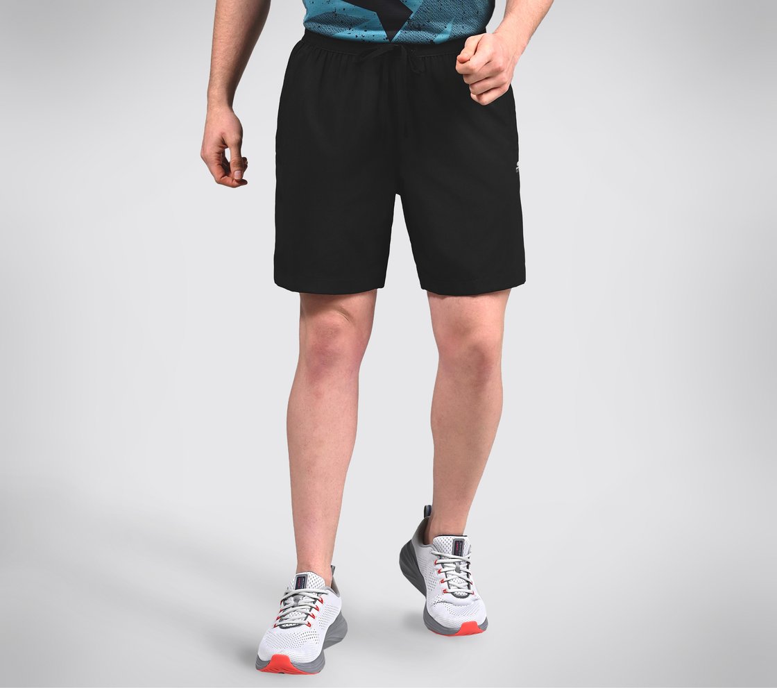 MENS WOVEN PERFORMANCE SHORTS, BLACK