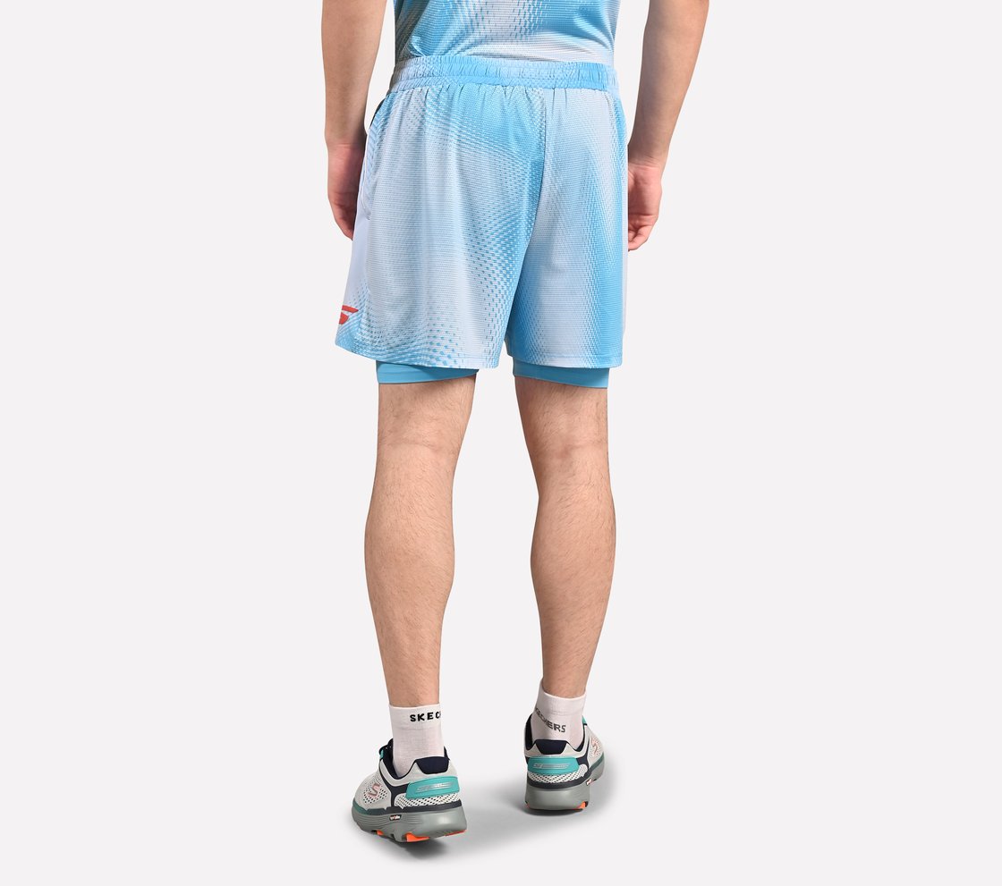 SKECHERS MENS SOCCER 2-IN-1 SHORTS, 