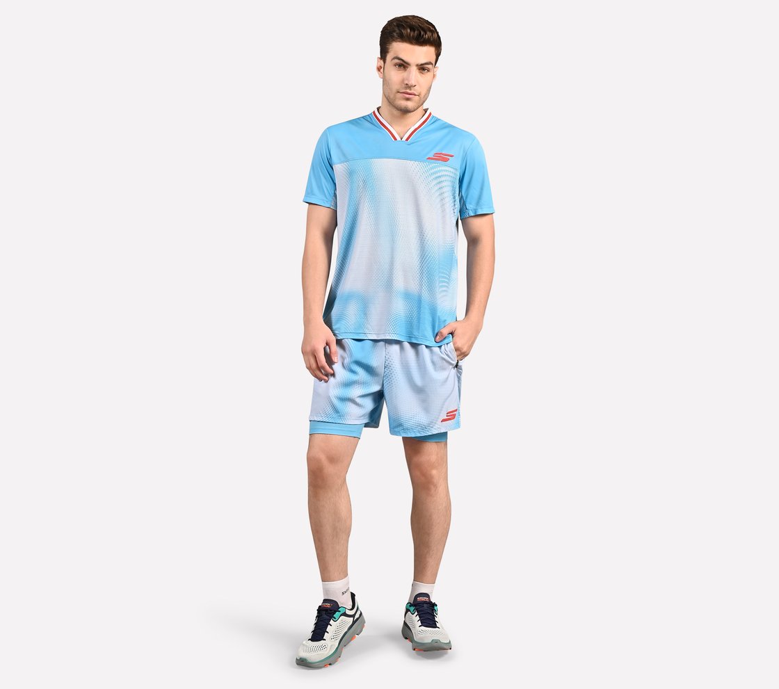 SKECHERS MENS SOCCER 2-IN-1 SHORTS, 
