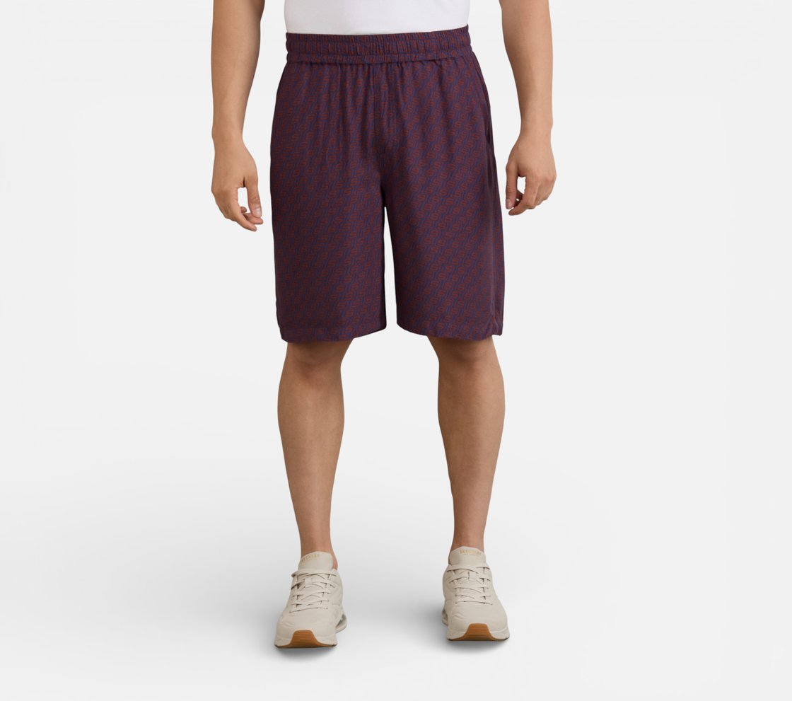 MENS MONOGRAM SHORT, NAVY Apparel Lateral View