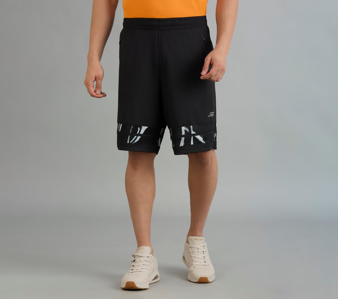 BASKETBALL ZIPPER SHORTS, BLACK Apparel Lateral View
