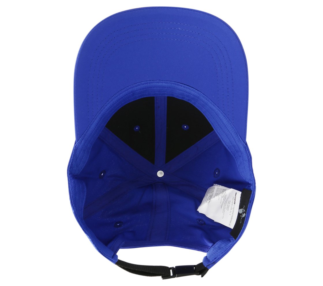 SKECH-SHINE FOIL BASEBALL HAT, BLUE