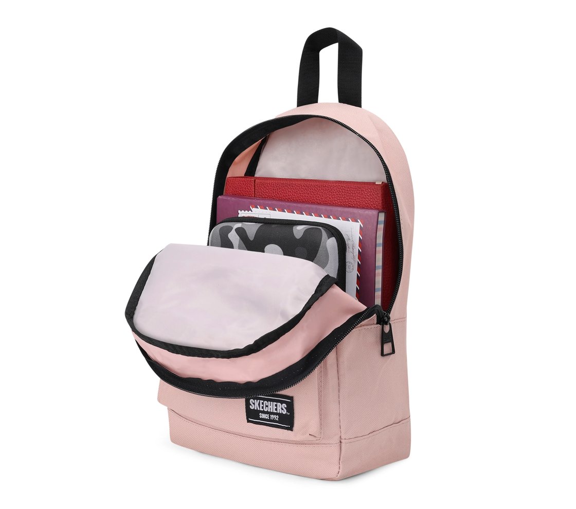 BACKPACK, BLACK/PINK Accessories Right View