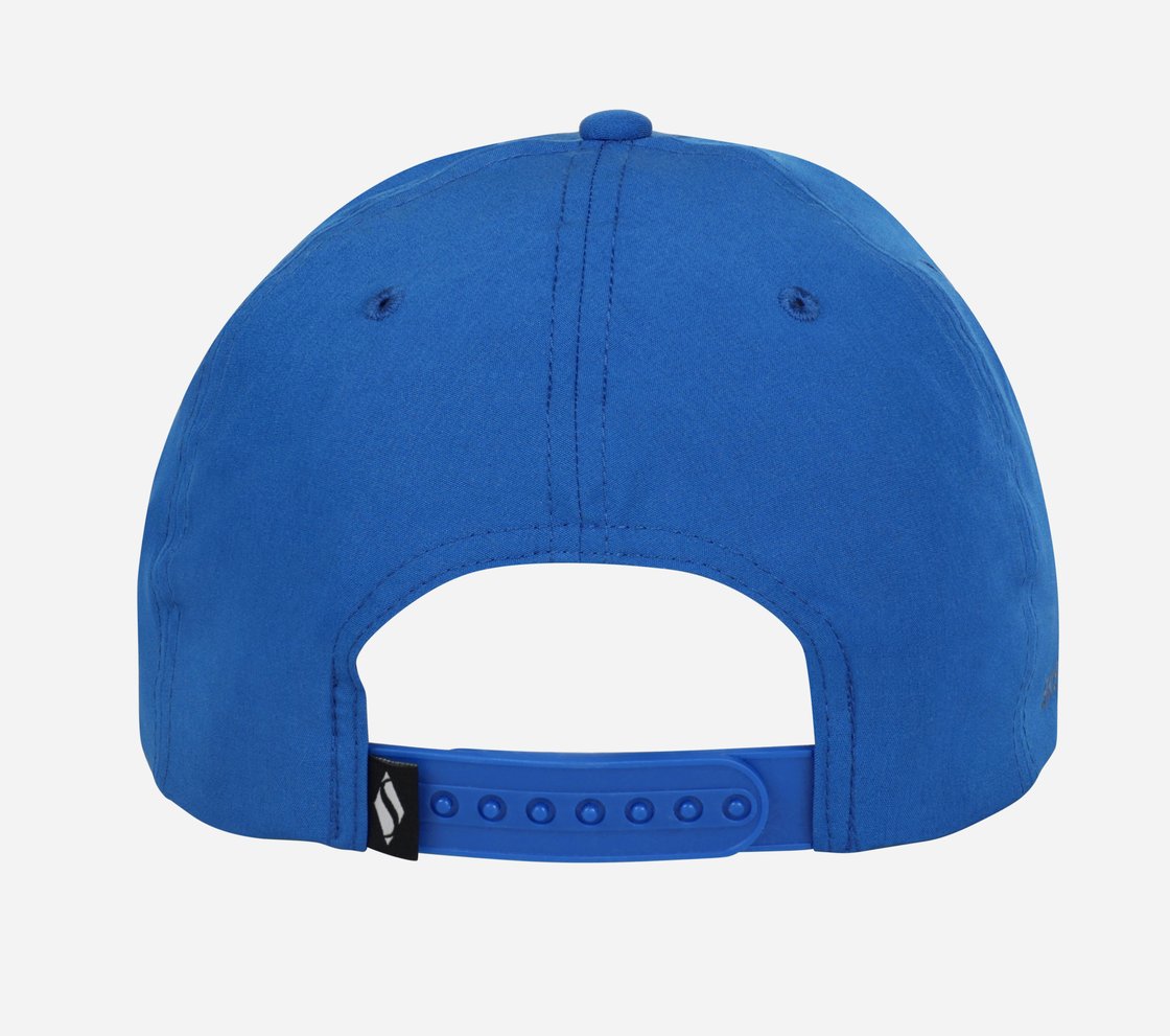 SKECHWEAVE DIAMOND SNAPBACK HAT, BLUE/GREEN Accessories Top View