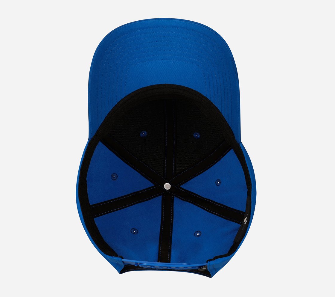 SKECHWEAVE DIAMOND SNAPBACK HAT, BLUE/GREEN Accessories Bottom View