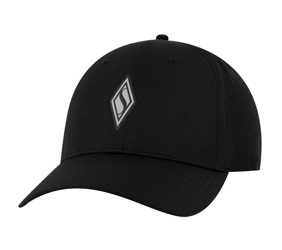 SKECHWEAVE DIAMOND SNAPBACK HAT, BLACK Accessories Lateral View