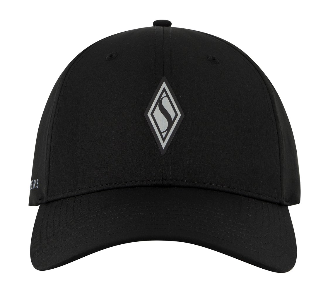SKECHWEAVE DIAMOND SNAPBACK HAT, BLACK Accessories Bottom View