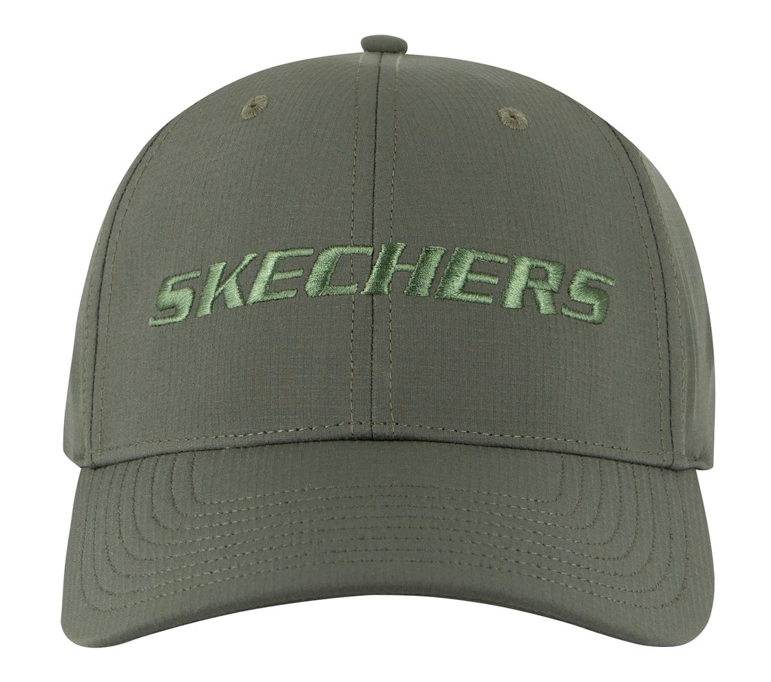 TEAERSTOP SKECHERS SNAPBACK HAT, OLIVE Accessories Bottom View