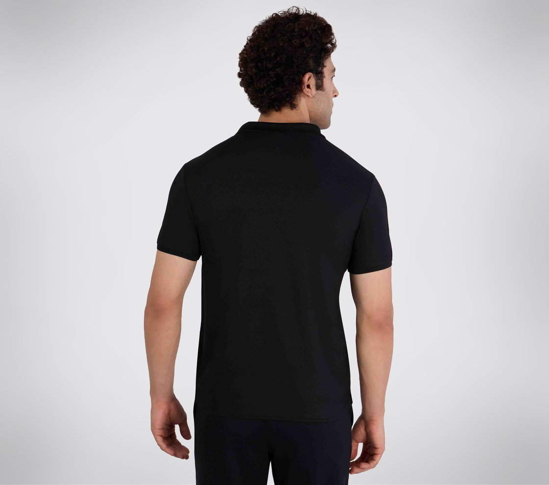 SS 1/4 ZIP POLO, BBBBLACK Apparel Bottom View