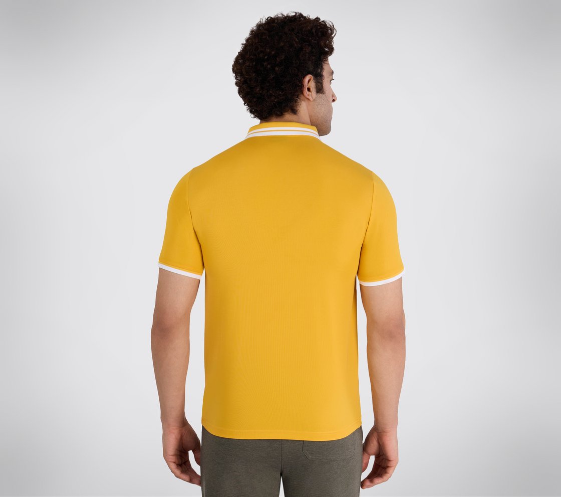 SS BUTTON DOWN POLO, YELLOW