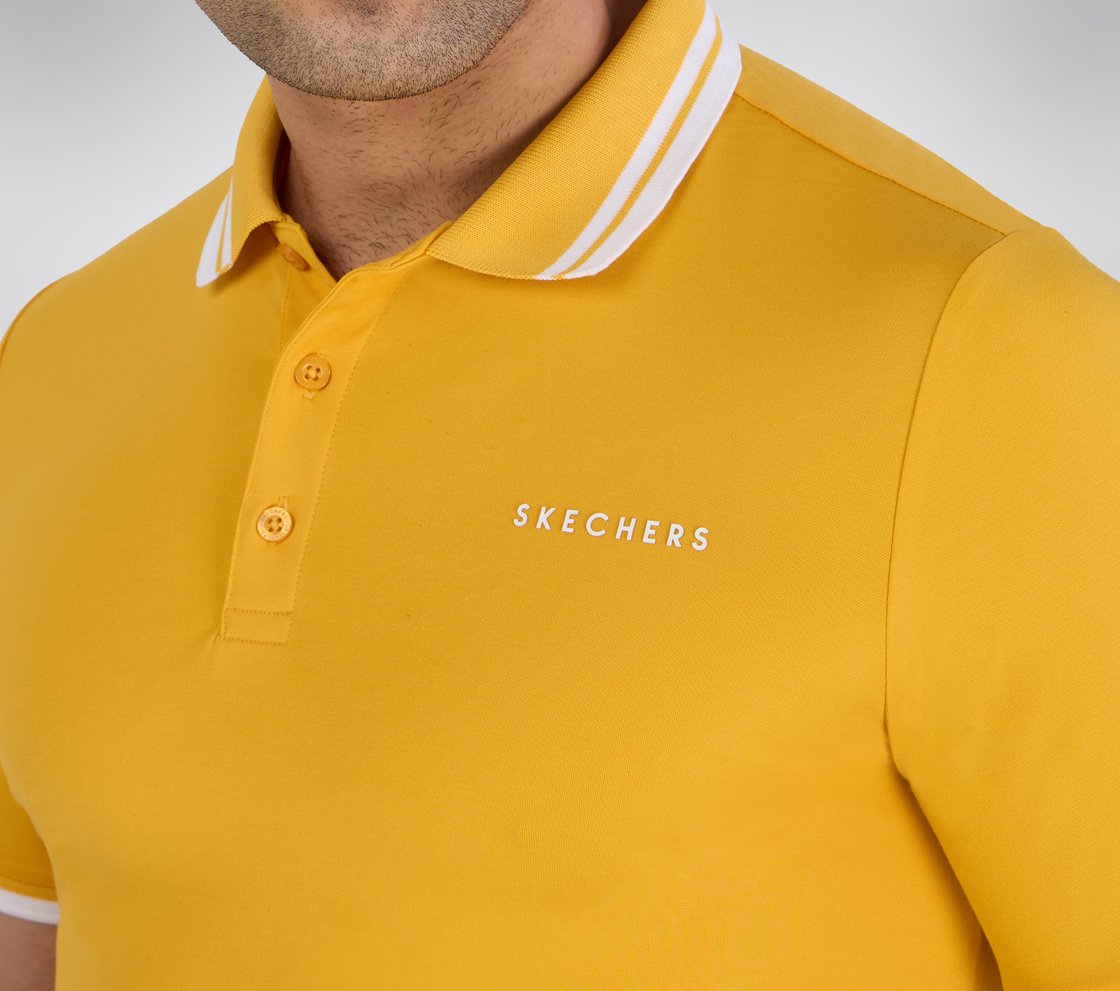 SS BUTTON DOWN POLO, YELLOW Apparel Right View