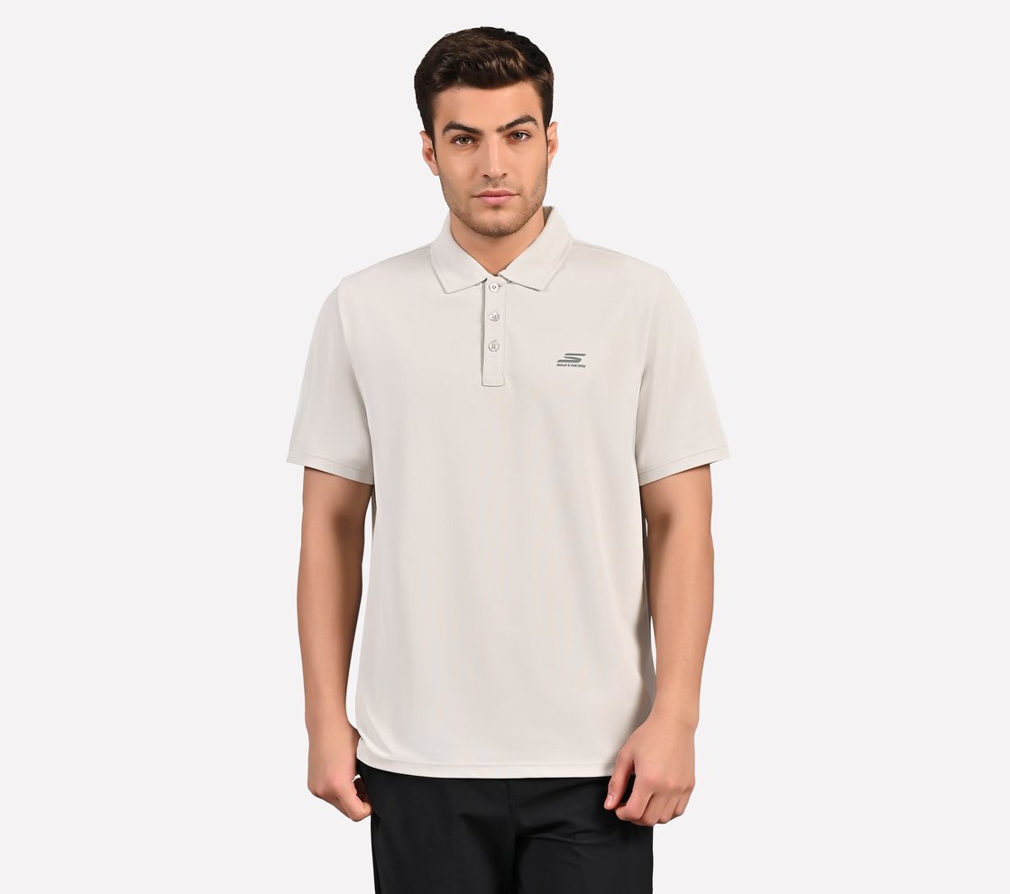 SKECHERS ESSENTIAL POLO, GRAY Apparel Lateral View