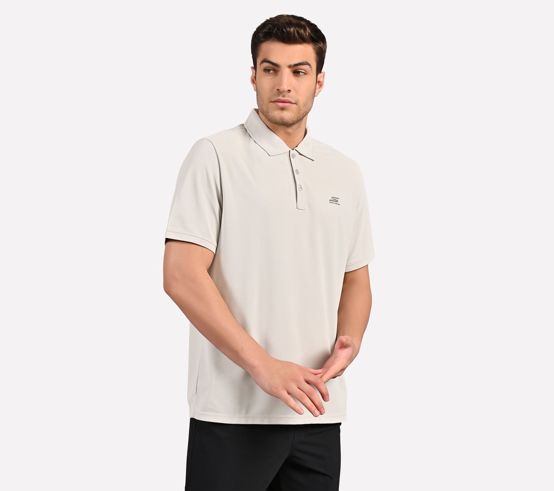 SKECHERS ESSENTIAL POLO, GRAY Apparel Bottom View