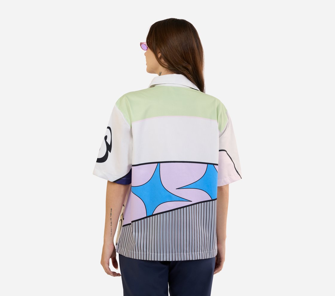 ENGINEERED PRINT HS SHIRT, WHITE Apparel Bottom View