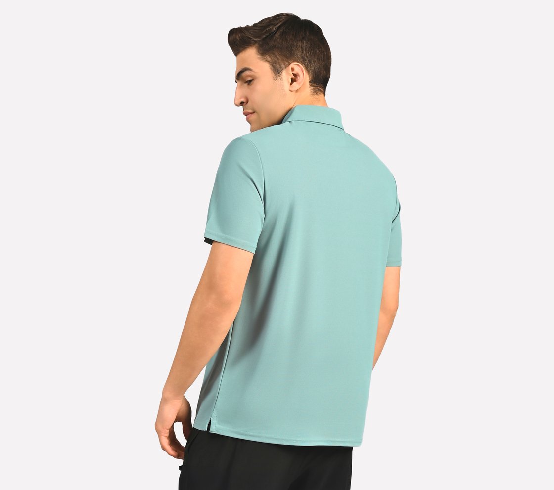 ZIP CLOSURE POLO, SAGE Apparel Left View